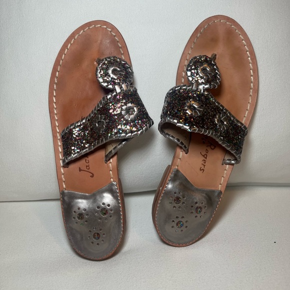 Jack Rogers Colorful Glitter Sandals - Picture 4 of 5